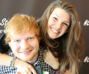 Ed Sheeran foto meet and greet gamestop milano