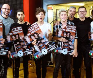 One Direction consegna disco platino FOUR Roma