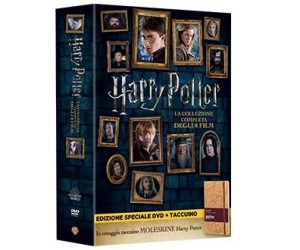 HARRY POTTER film cofanetto DVD CON MOLESKINE