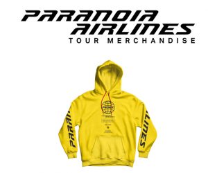 Paranoia Airlines Tour merchandise Fedez 2019