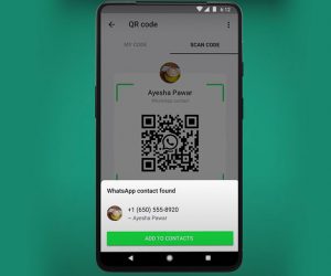 WhatsApp codice QR contatti