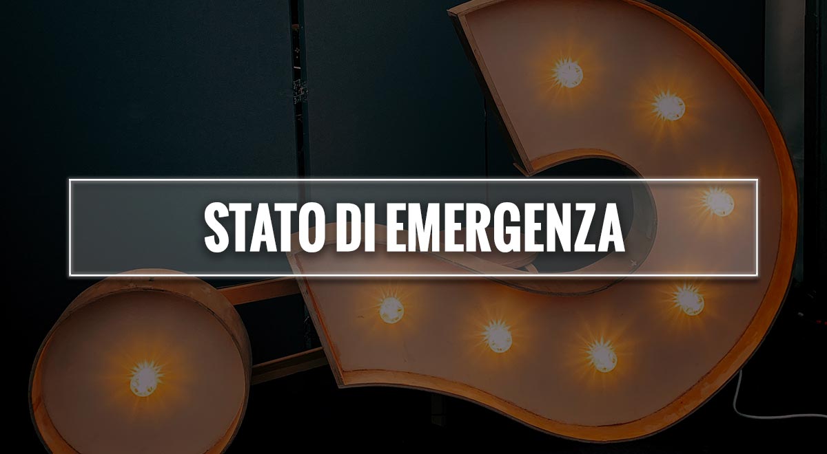 Stato di emergenza prorogato significato