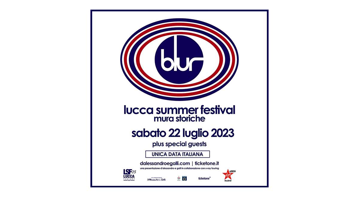 Biglietti concerto Blur in Italia 22 luglio 2023 Lucca Summer Festival