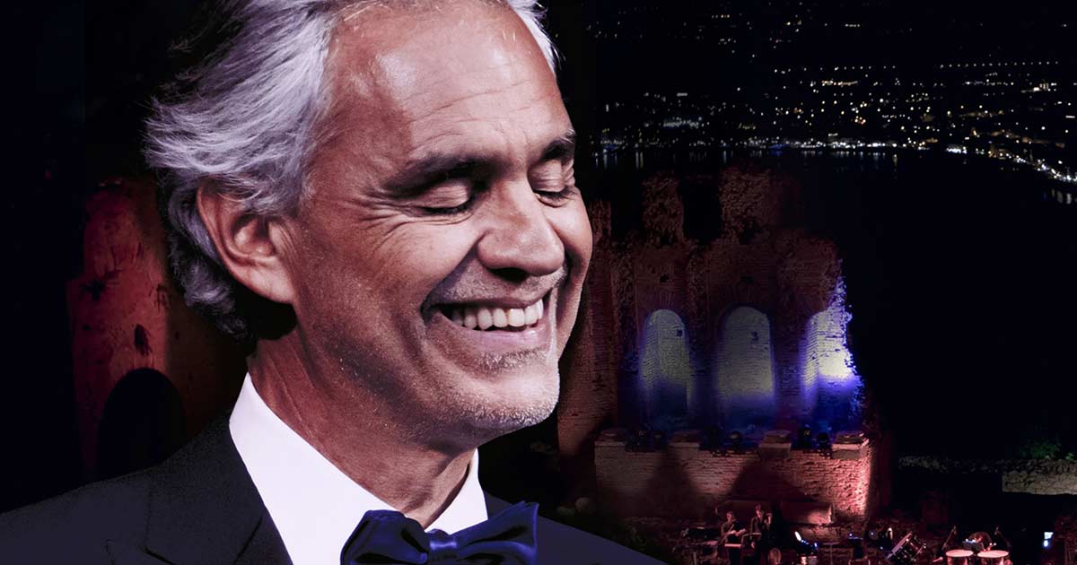 Biglietti concerti Andrea Bocelli a Taormina, 1 e 2 settembre 2023