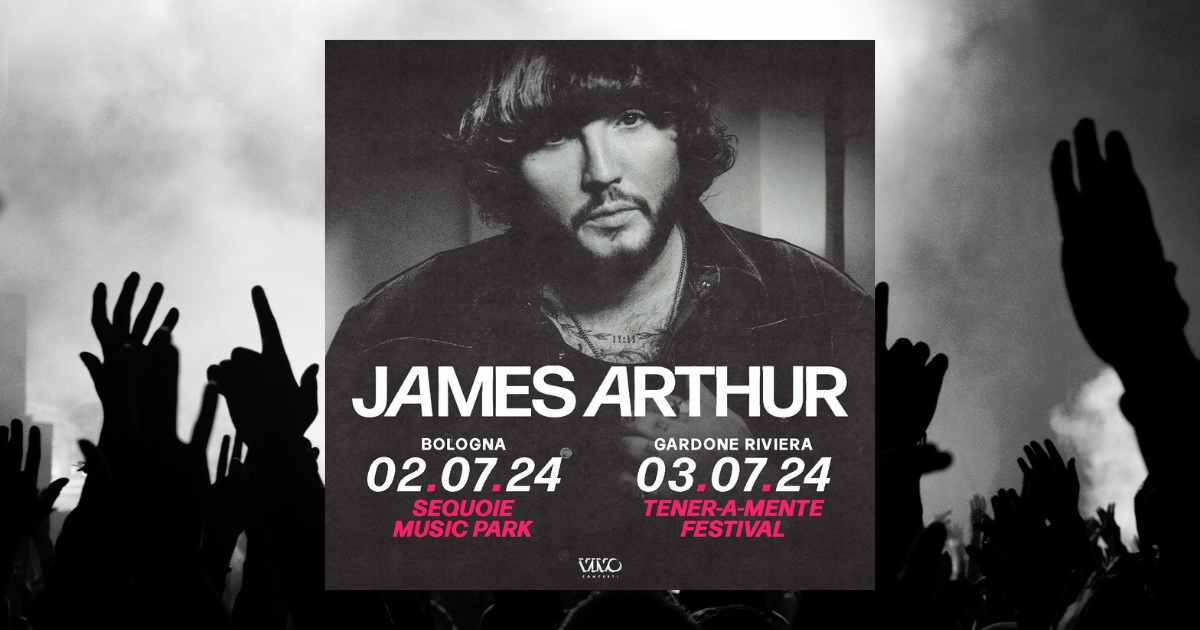 James Arthur concerti e biglietti Tour 2024 in Italia