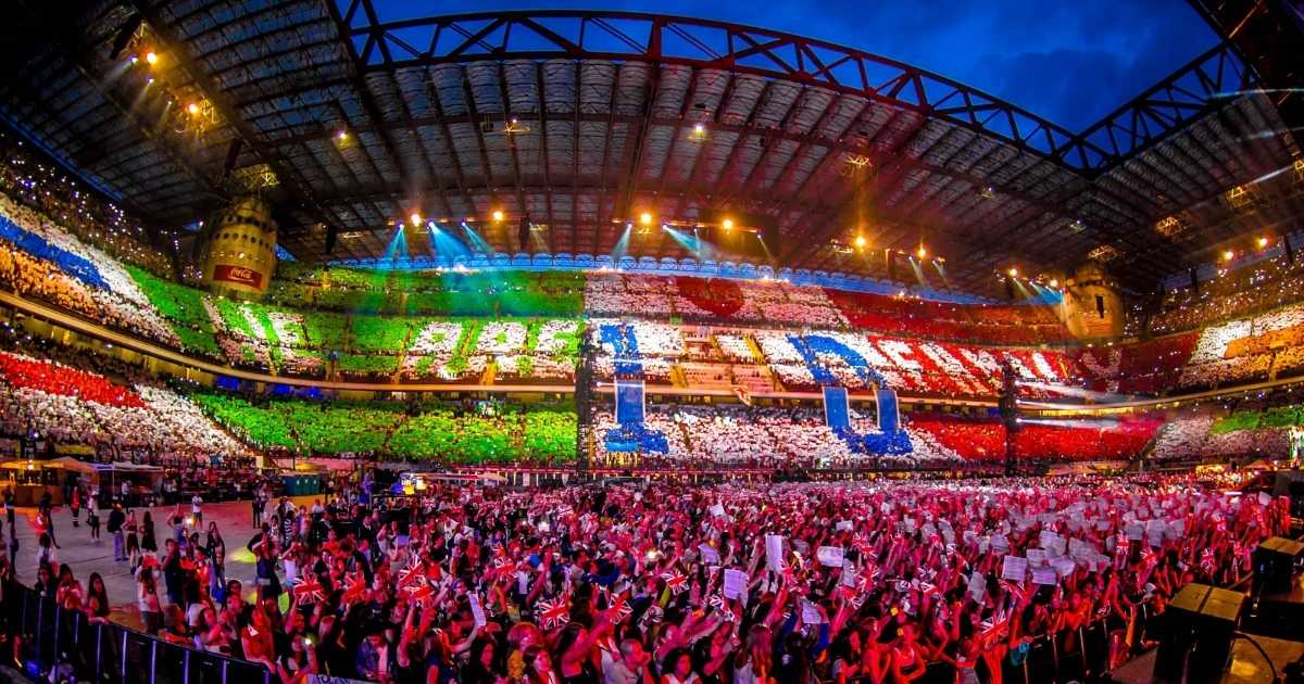 One Direction Fan Action Milano San Siro 2024