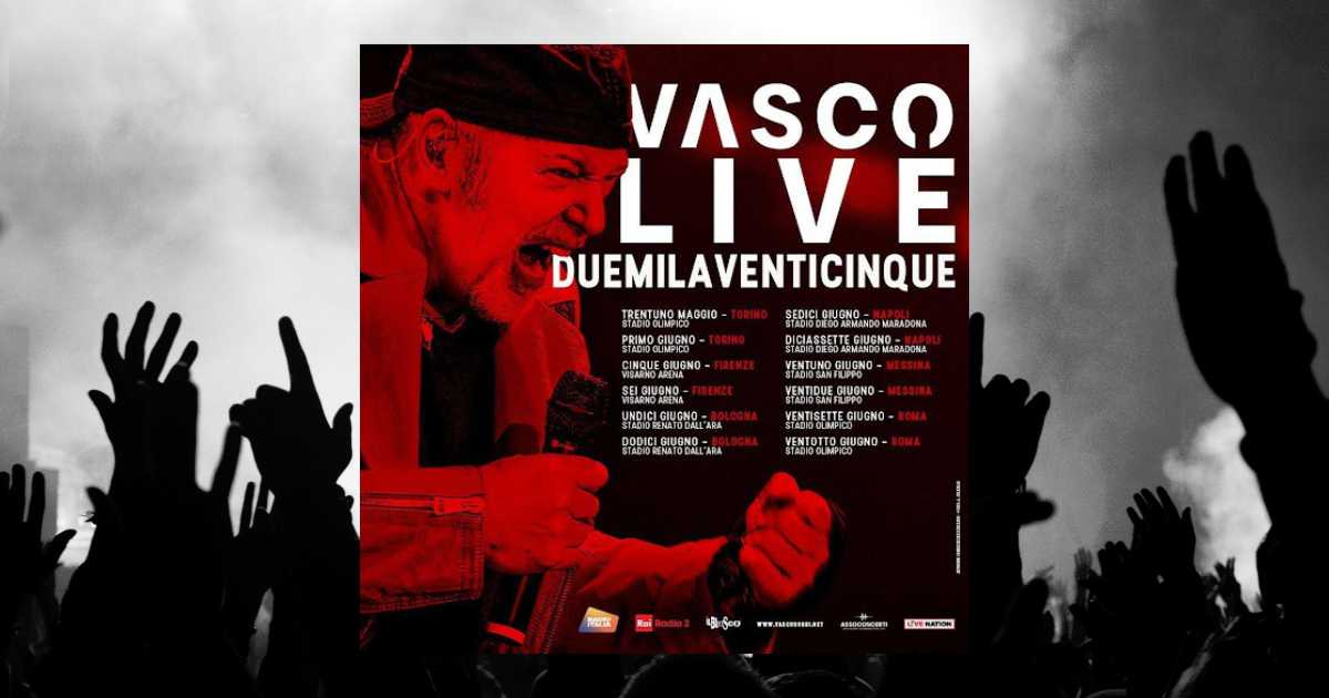 Biglietti concerti Vasco 2025 Live Tour negli Stadi città e date